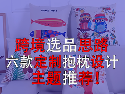跨境選品思路，六款定制抱枕設(shè)計主題推薦！