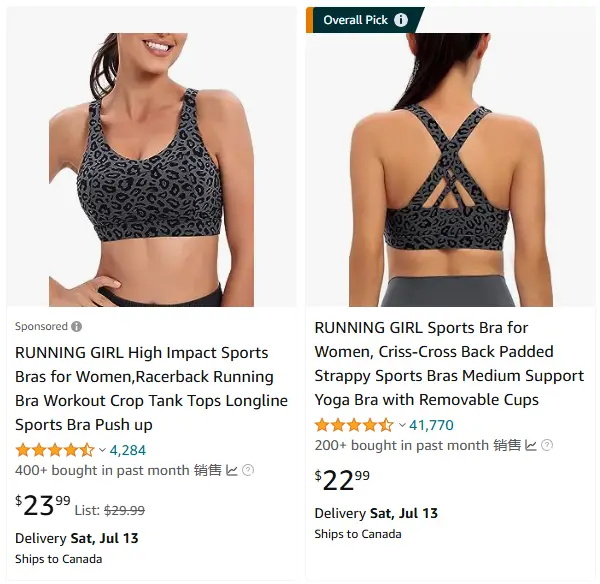 跨境選品，運(yùn)動(dòng)服品類運(yùn)動(dòng)文胸?zé)豳u(mài)